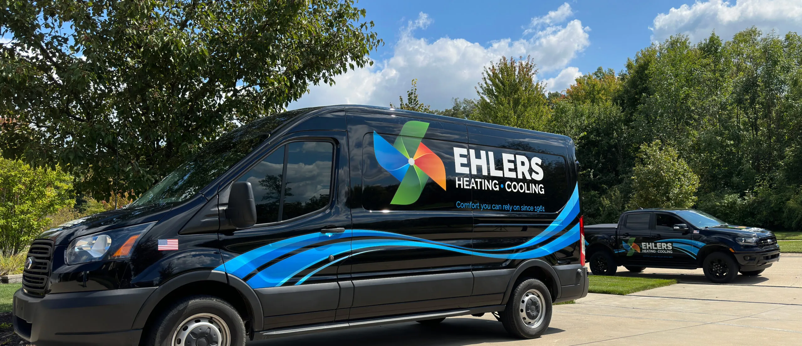 Ehlers Heating & Cooling service van