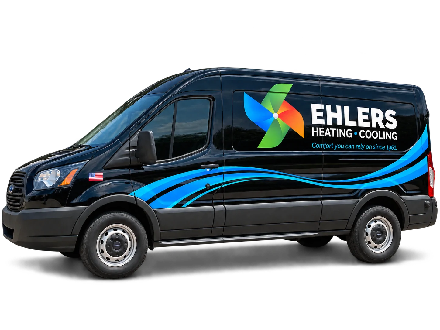 Ehlers Heating & Cooling service van